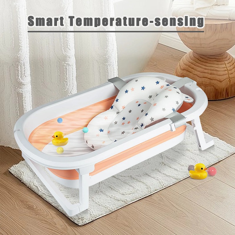 Baby Bath Tub Foldable - Foldable baby bathtub, lightweight, portable and