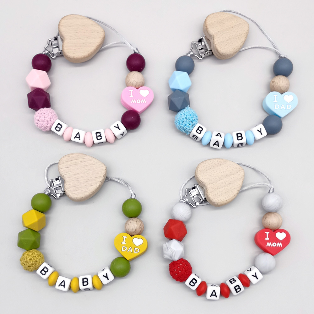 Baby Products To Gift - Customizable Personalized Name baby teether Pacifier