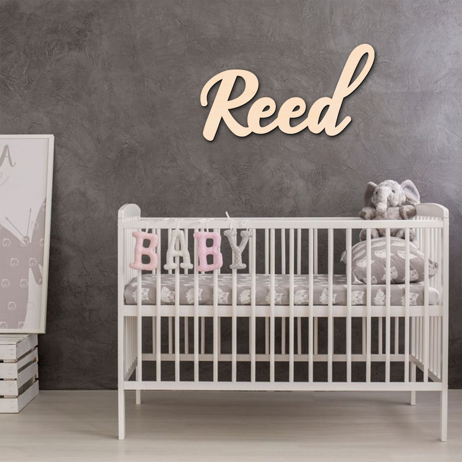 1pc personalized wooden surnam - Baby Gate Stairs recension och pris