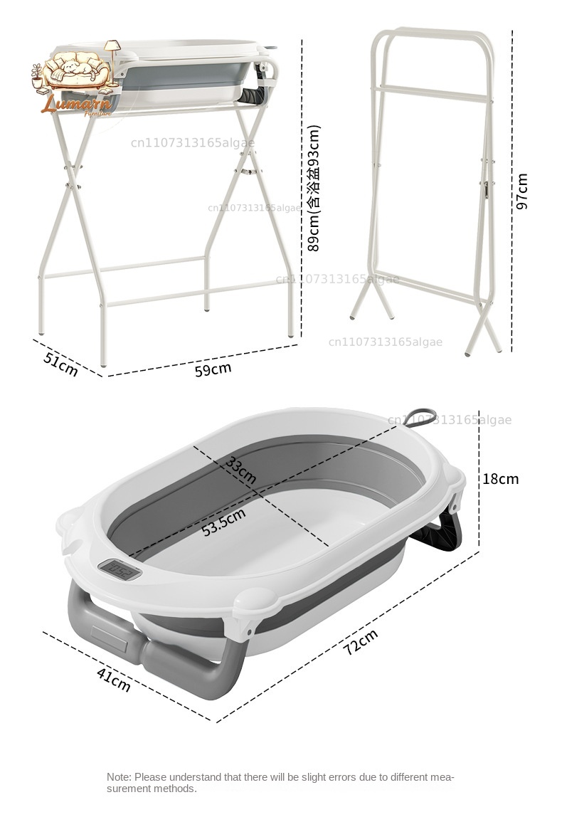 Baby Bath Tub with Stand and T - Baby Bath Tub Foldable recension och pris