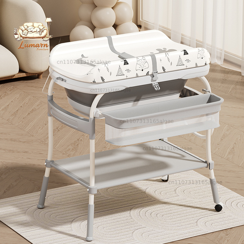Baby Changing Table with Batht - Baby Bath Tub Foldable recension och pris