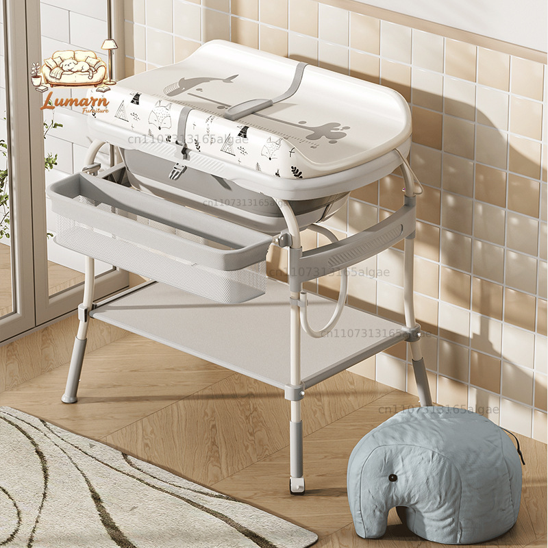 Baby Changing Table with Batht - Baby Bath Tub Foldable recension och pris